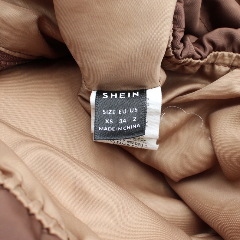 Brown XS Light Puffer Cropped Vest - Picture 4 of 4